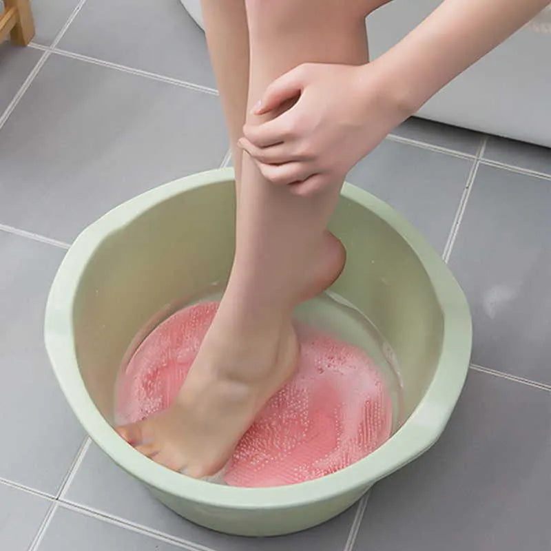Almohadilla Baño De Silicona, Limpiador De Pies Y Espalda