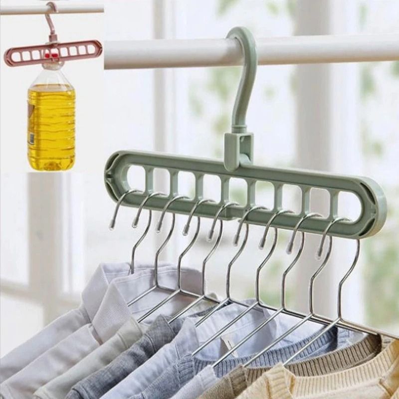 Percha Organizadora 9 Orificios – Orden y Espacio en tu Armario