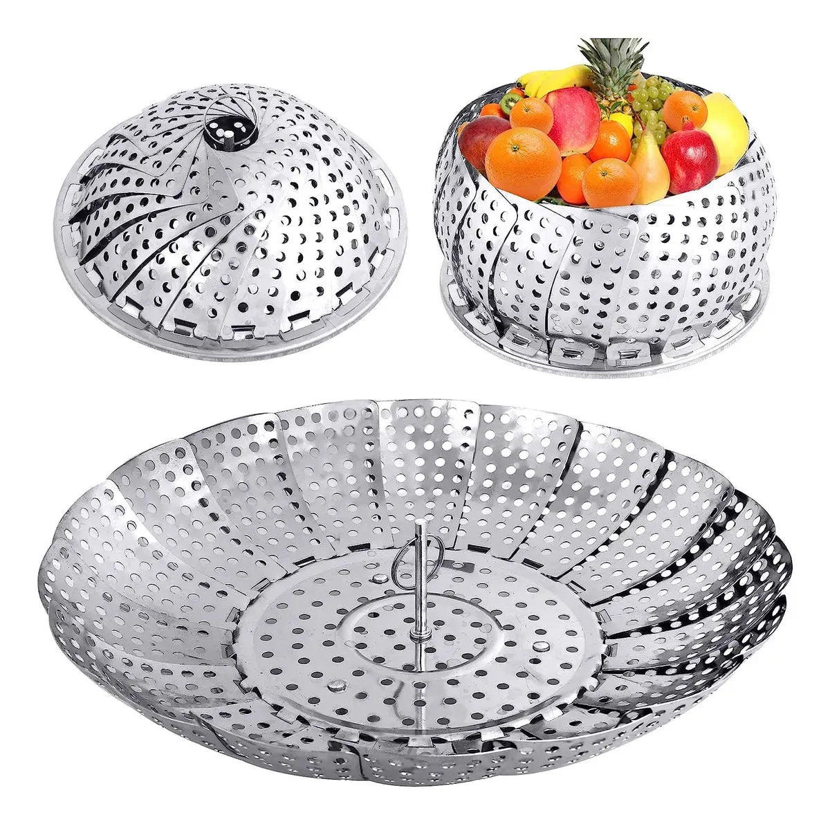 Vaporera De Acero Inoxidable Ideal Para Verduras