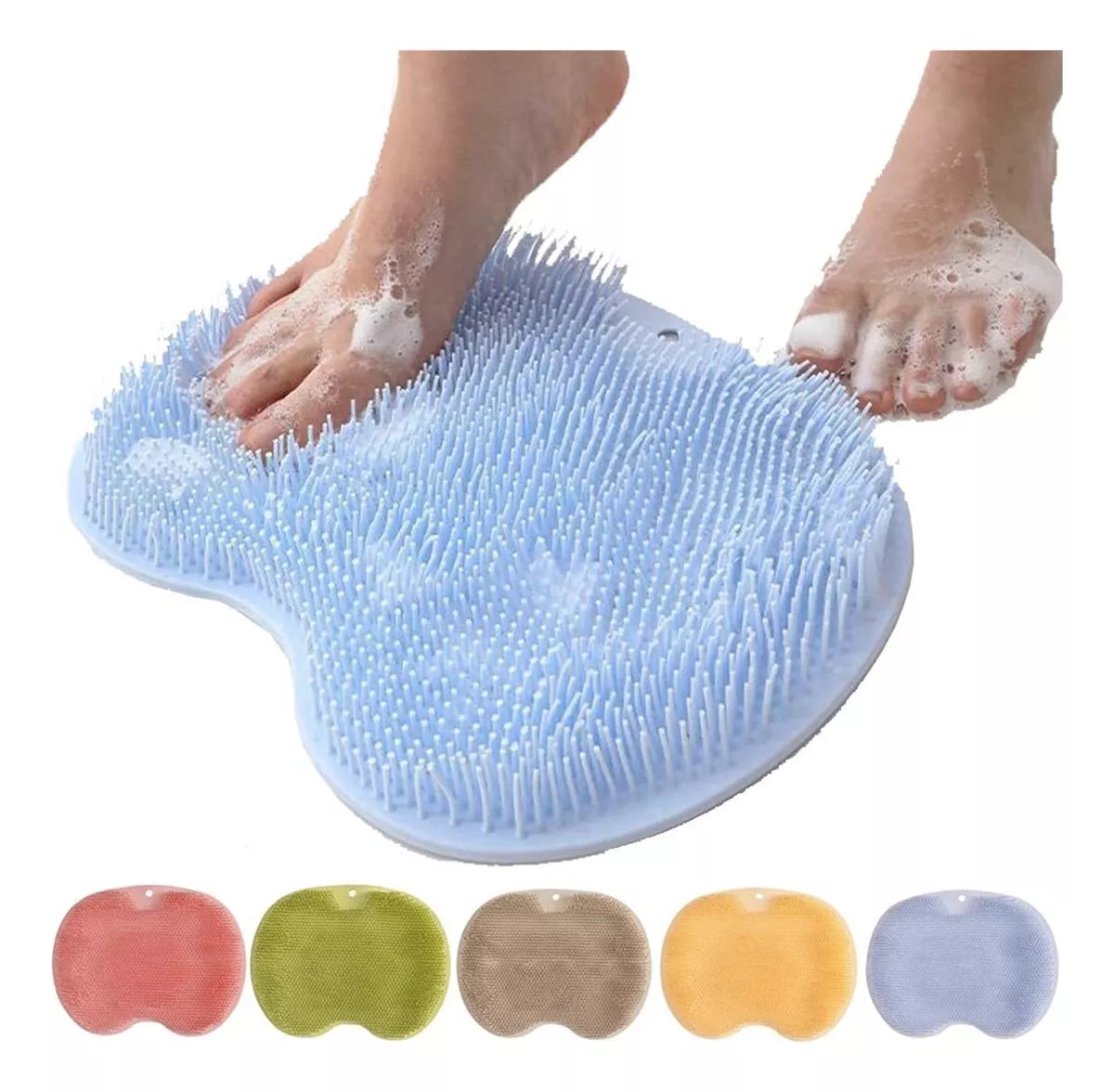 Almohadilla Baño De Silicona, Limpiador De Pies Y Espalda