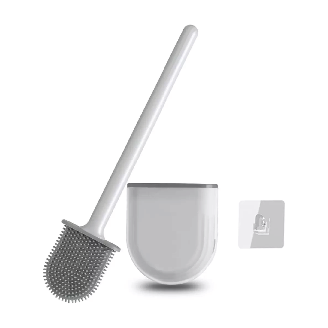 Cepillo para WC de silicona flexible