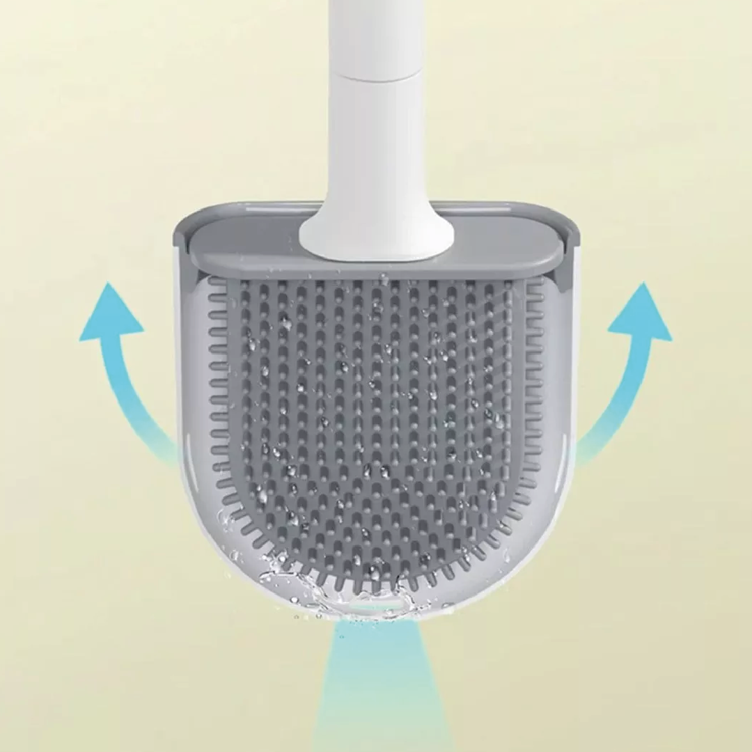 Cepillo para WC de silicona flexible