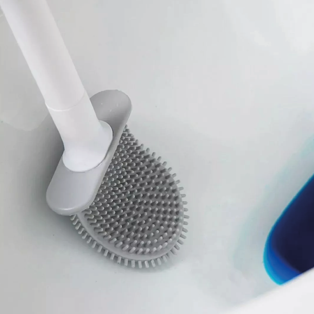 Cepillo para WC de silicona flexible