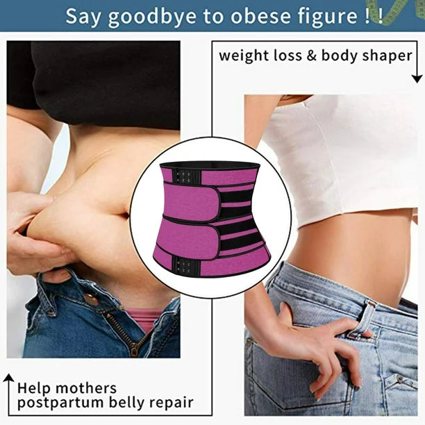 👗 Faja Reductora Térmica Doble Cierre – Cintura Definida y Abdomen Plano