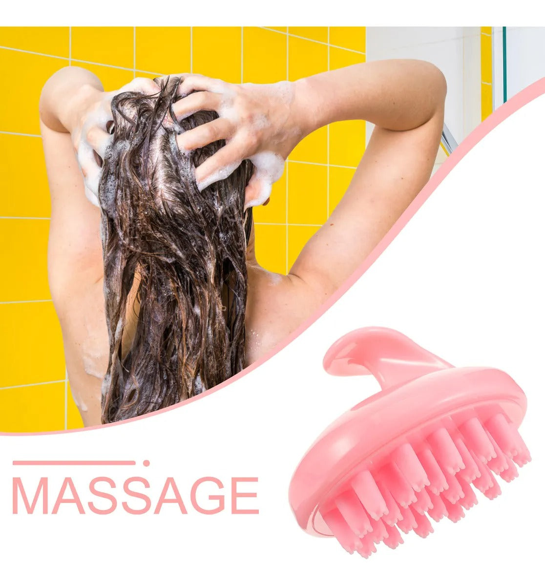 Cepillo de Silicona Para el Cabello