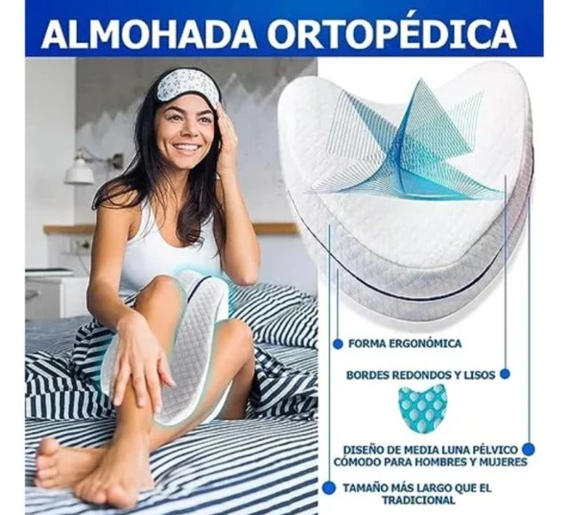 Almohada Anatómica Contour Ortopédica Alivio Dolor Espalda