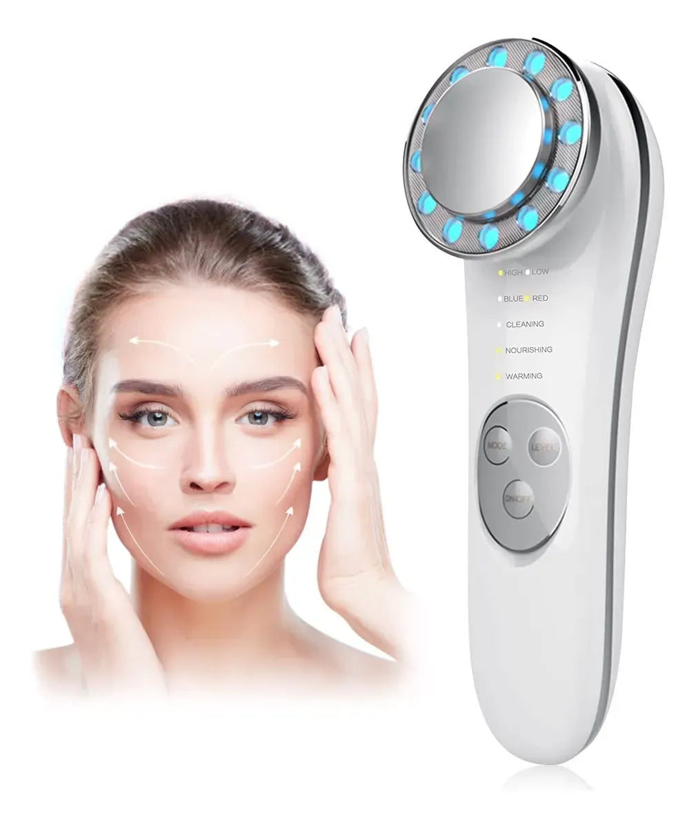 CLEOSKIN - Masajeador Facial eléctrico con Fototerapia