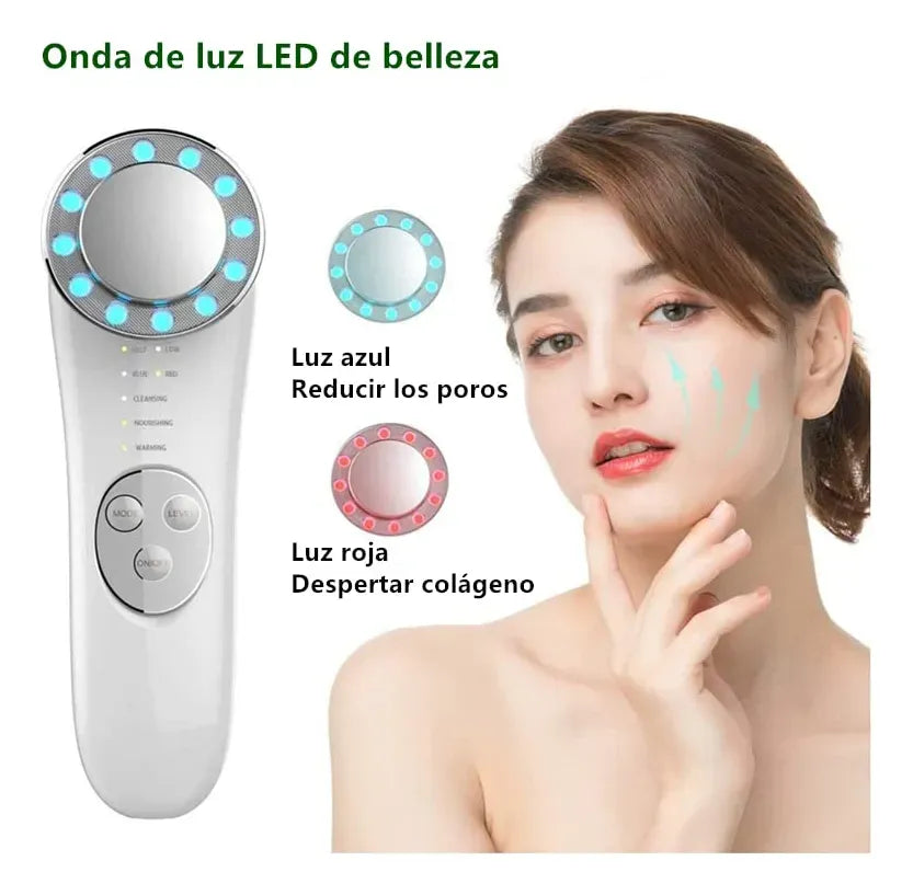 CLEOSKIN - Masajeador Facial eléctrico con Fototerapia
