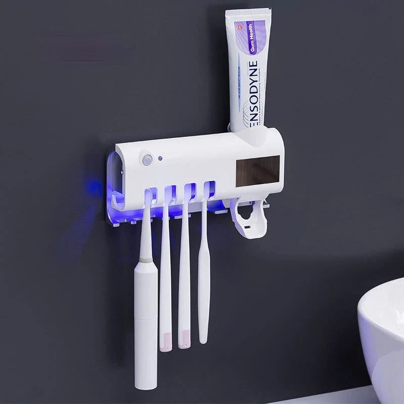 Dispensador De Pasta Dental y Soporte Para Cepillos
