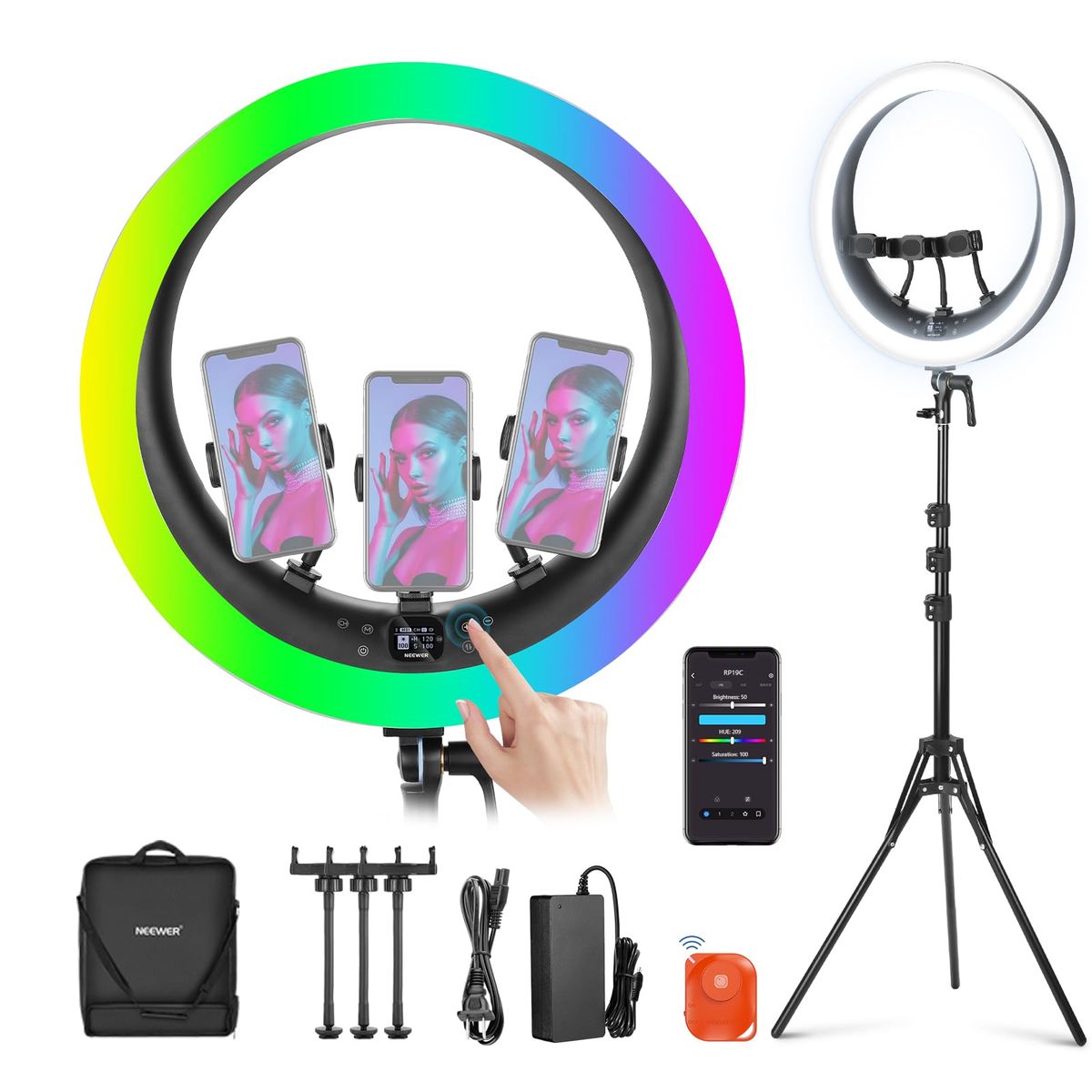 💡 Aro LED 10” RGB con Trípode 2.1m – Iluminación Profesional para tus Contenidos