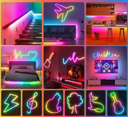 Tira Neón 5m RGB con Control App – Ilumina tus Espacios con Estilo