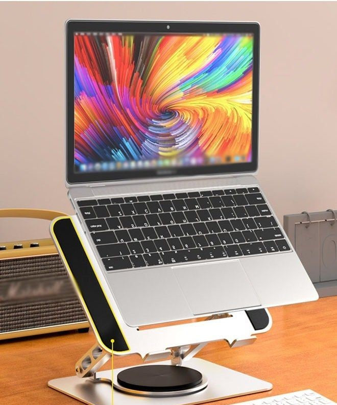 💻 Soporte Metálico Ajustable para Notebook y Tablet – Ergonómico & Plegable