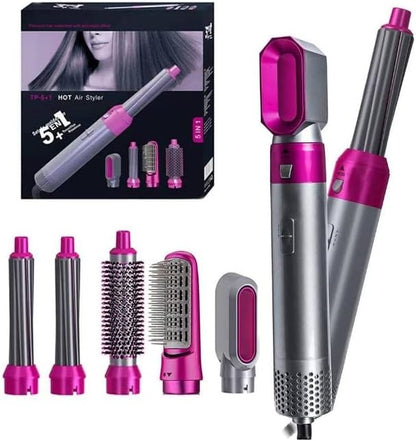 Cepillo Modelador 5 en 1 – Peina, Moldea y Seca tu Cabello