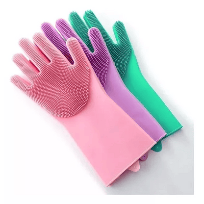 Guantes De Silicona Multiuso Para Limpieza - 1 PAR