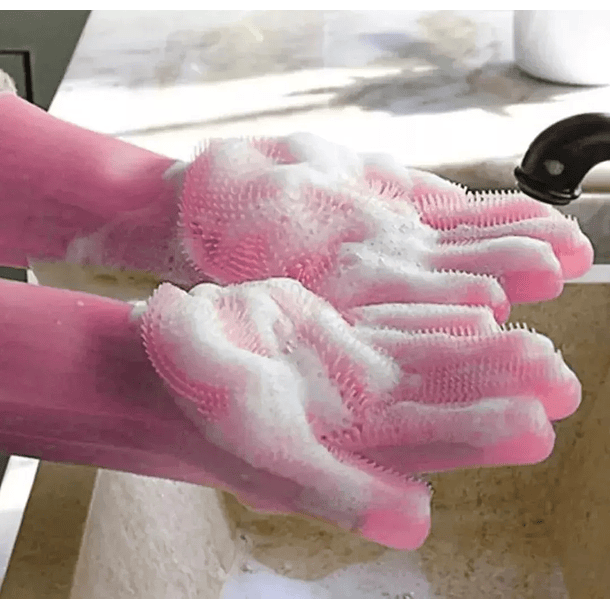 Guantes De Silicona Multiuso Para Limpieza - 1 PAR