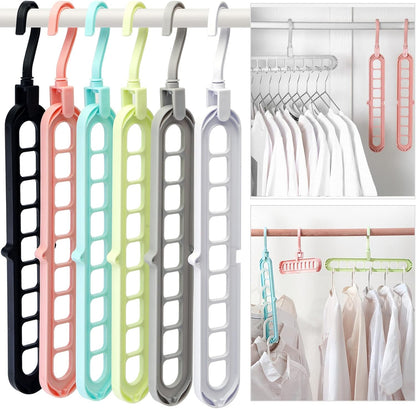 Percha Organizadora 9 Orificios – Orden y Espacio en tu Armario