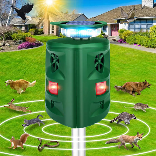 Repelente Ultrasónico de Animales con Sensor de Movimiento – Protege tu Hogar y Jardín