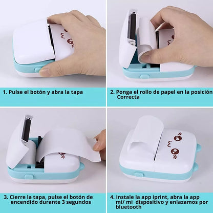 Mini Impresora Térmica Portátil Bluetooth