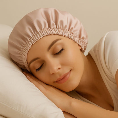 Gorro Satén Anti Frizz para Dormir – Despierta con Cabello Perfecto