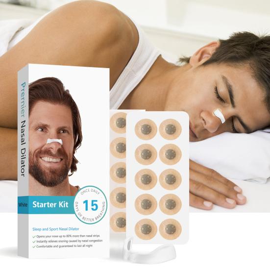 Kit 30 Tiras Nasales Magnéticas - Imán nasal antirronquidos