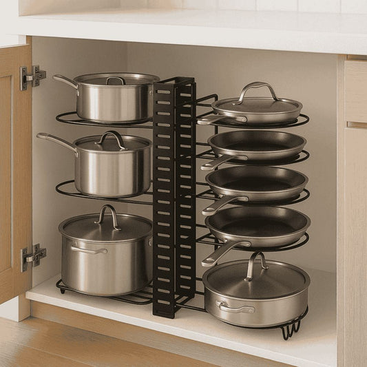 Organizador para Ollas y Sartenes – Orden y Comodidad en tu Cocina
