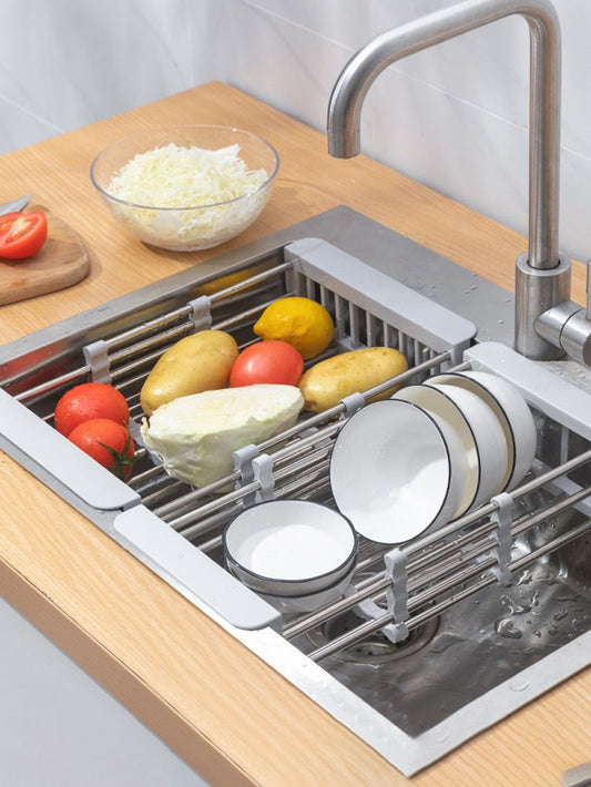 Escurridor de Verduras Extensible para Bacha – Comodidad y Practicidad en tu Cocina
