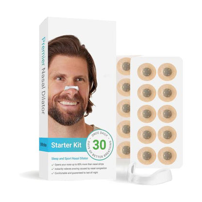 Kit 30 Tiras Nasales Magnéticas - Imán nasal antirronquidos