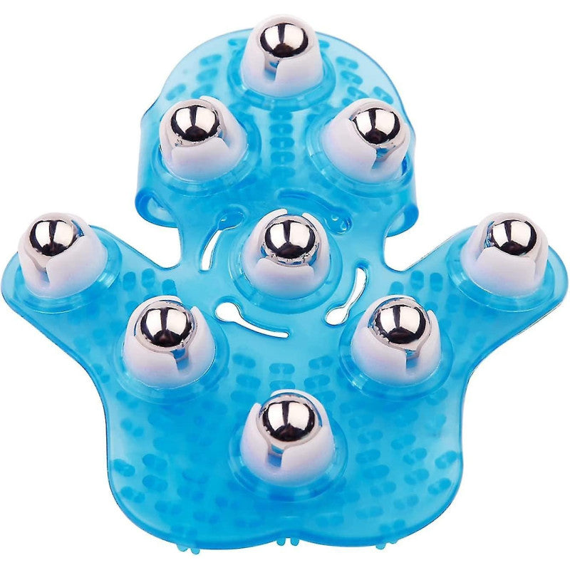 Guante Masajeador Corporal-Con 9 Rodillos De Metal