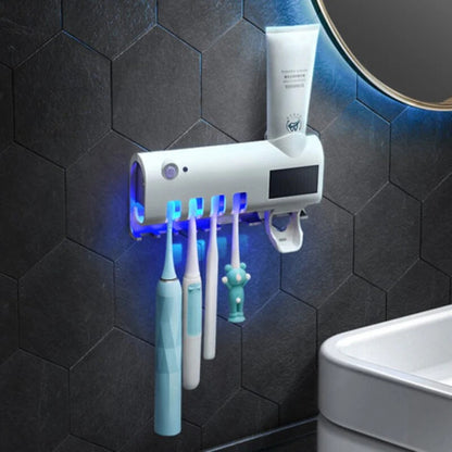 Dispensador De Pasta Dental y Soporte Para Cepillos