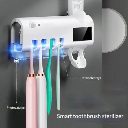 Dispensador De Pasta Dental y Soporte Para Cepillos