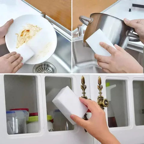 Esponja Mágica Para Limpieza Pesada Blíster X3u