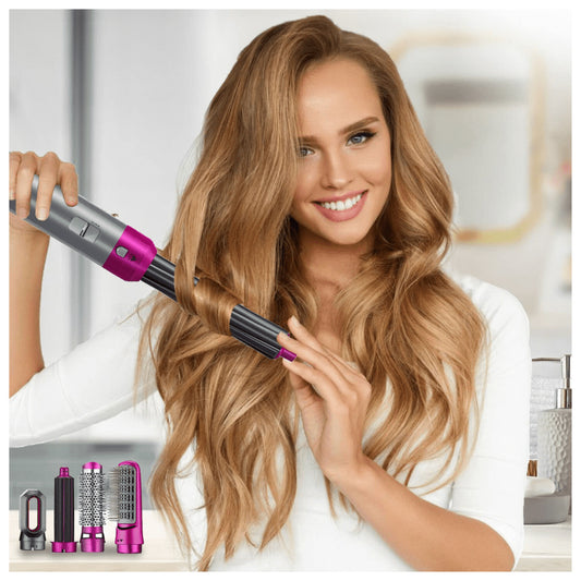 Cepillo Modelador 5 en 1 – Peina, Moldea y Seca tu Cabello