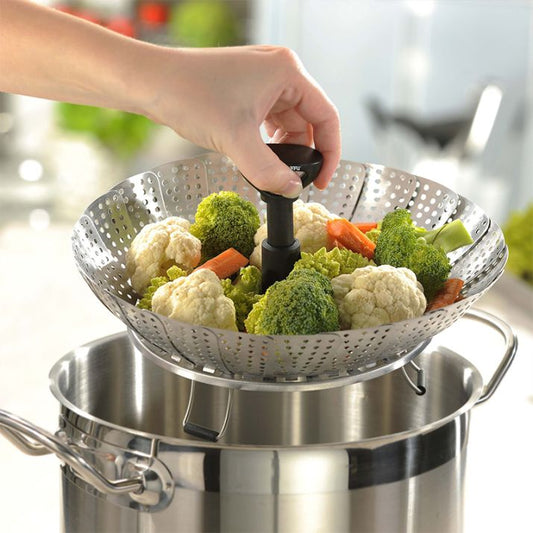 Vaporera De Acero Inoxidable Ideal Para Verduras